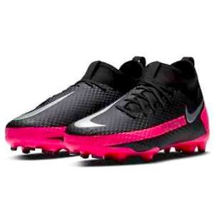 Nike Phantom black and pink soccer shoe